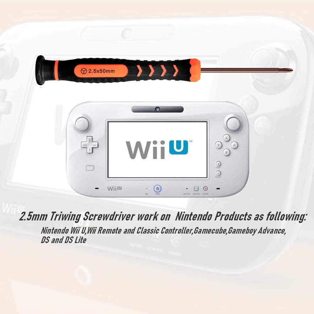 TECKMAN Chave de fenda Y0 Triwing de 2,5 mm para Nintendo Wii U